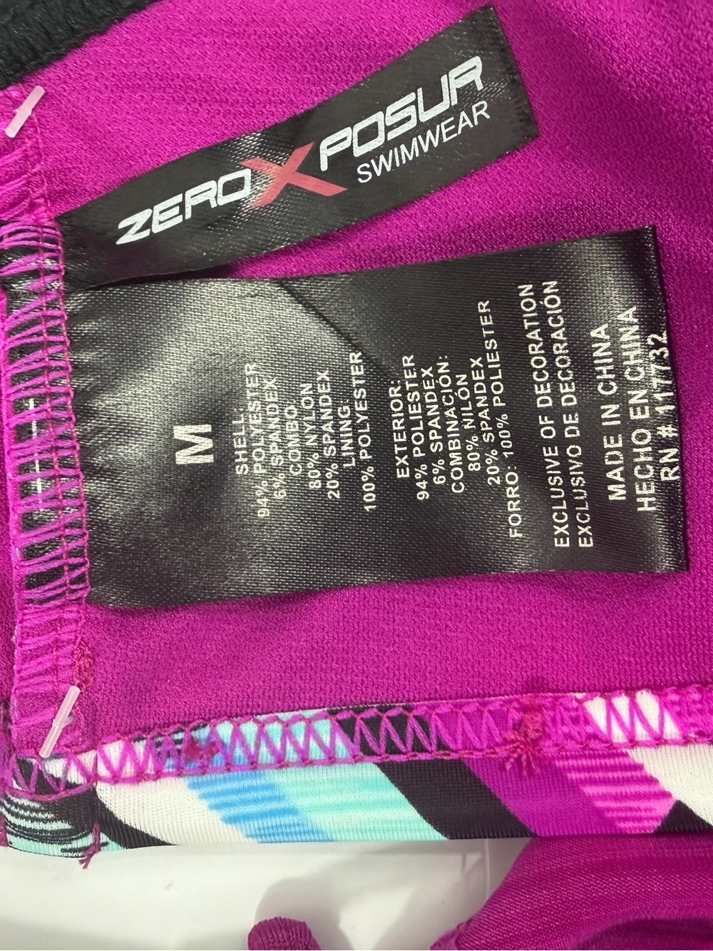 Tankini Swim Top ZeroXposur Magenta Size M NWT - Picture 8 of 9